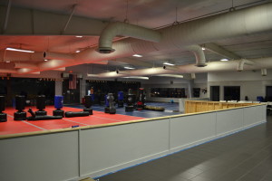 over 3500 square feet of matted work out area